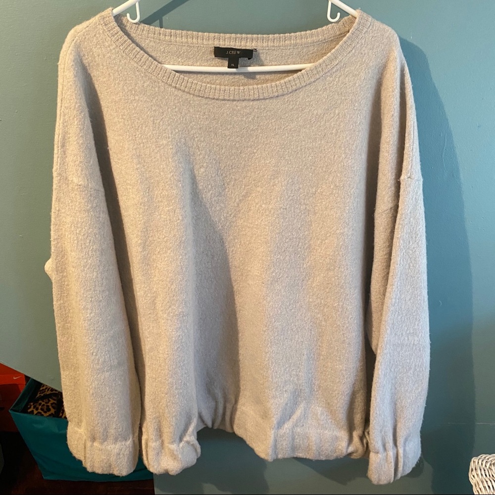 J.Crew Boiled Wool Crewneck Sweatshirt
